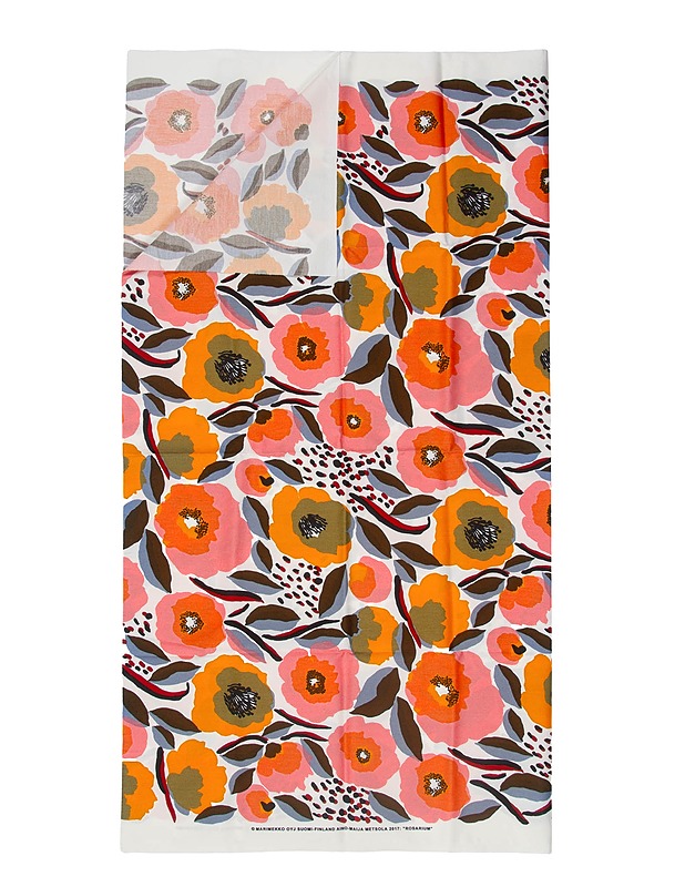MARIMEKKO Rosarium puuvillakangas, 150x155 cm - Designsuosikit - 10105436789 - 0