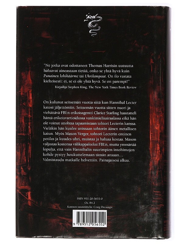 Hannibal - Harris, Thomas - Jännitys ja dekkarit - 10105436862 - 1