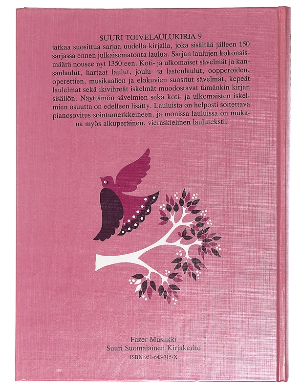 Suuri toivelaulukirja. 9 - Vuoristo, Aapeli - Harrastekirjat - 10105436874 - 1