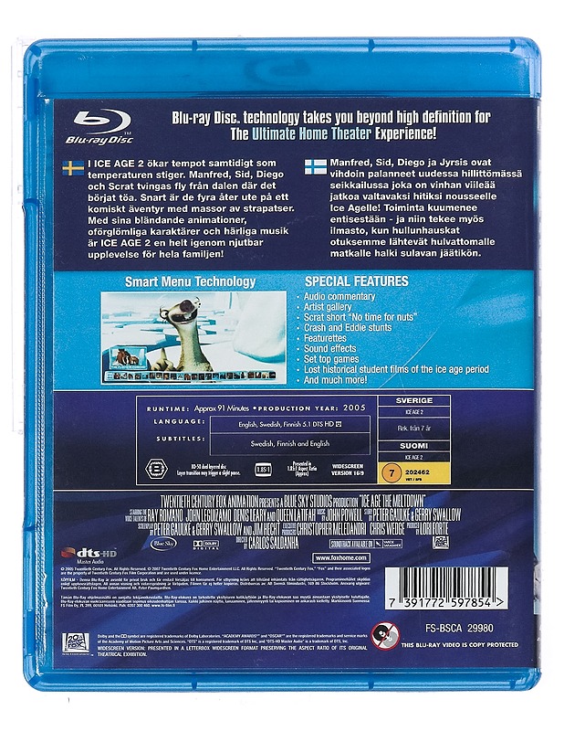 Ice Age 2: Jäätikkö Sulaa - Blu-Ray - Blu-ray-levyt - 10105436890 - 1