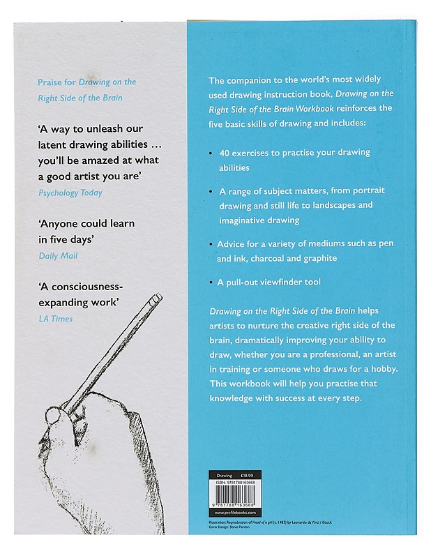 Drawing on the Right Side of the Brain Workbook - Betty Edwards - Harrastekirjat - 10105436899 - 1