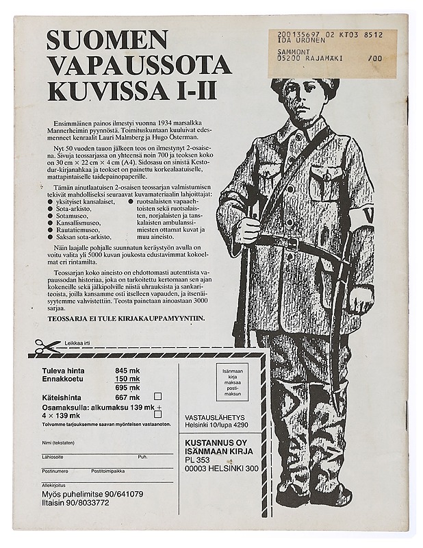 Kansa taisteli - miehet kertovat No 3 1985 - Lehdet - 10105436907 - 1