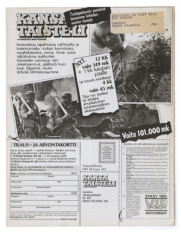 Kansa taisteli - miehet kertovat No 7 1985 - Lehdet - 10105436929 - 1