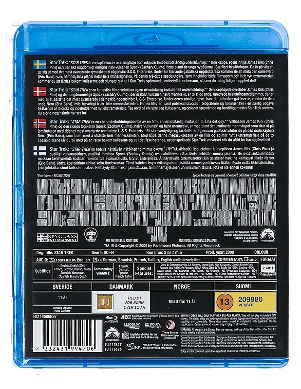 Star Trek - Blu-Ray - Blu-ray-levyt - 10105436937 - 1