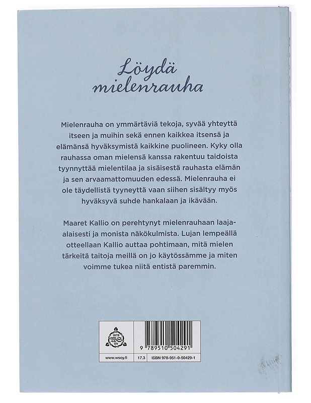 Mielenrauha - Maaret Kallio - Tietokirjat ja oppaat - 10105436960 - 1