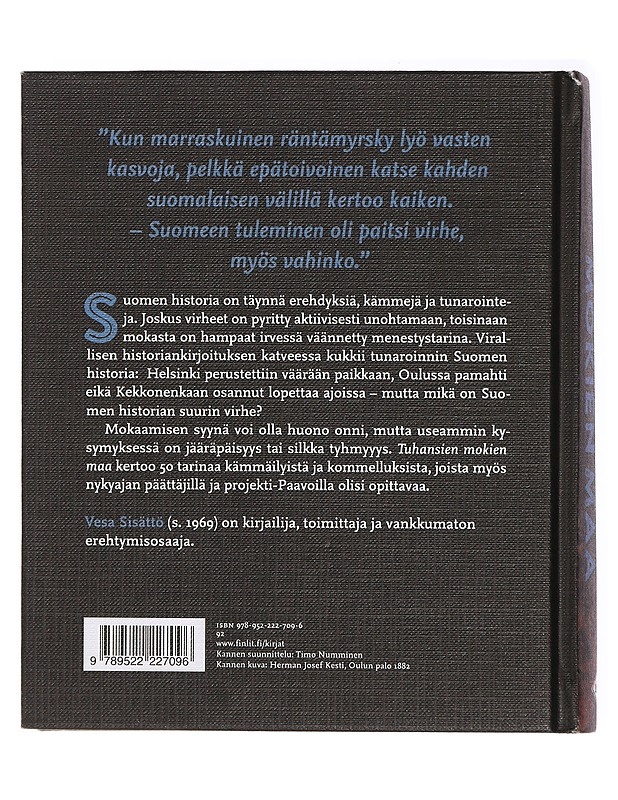 Tuhansien mokien maa : tunaroinnin Suomen historia - Vesa Sisättö - Historiakirjat - 10105436966 - 1