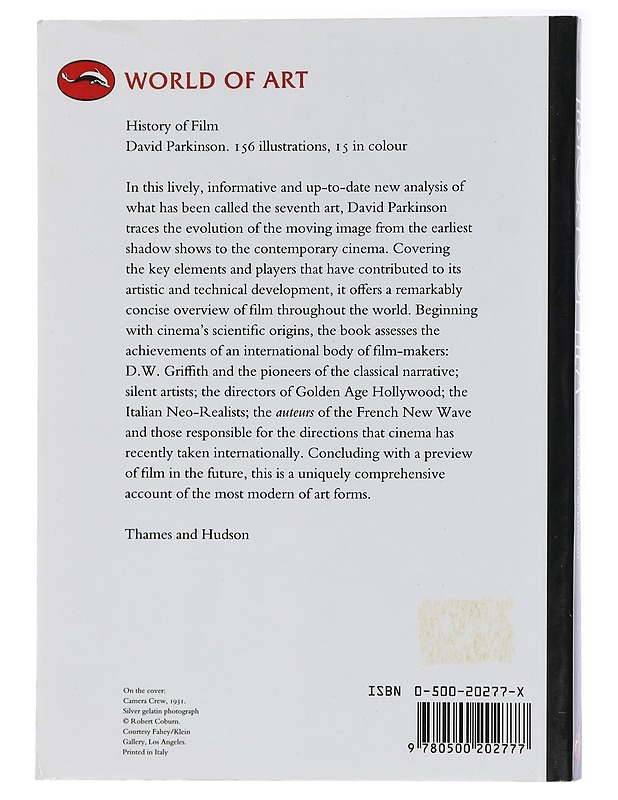 History of film - David Parkinson - Musiikki- ja elokuvakirjat - 10105437033 - 1