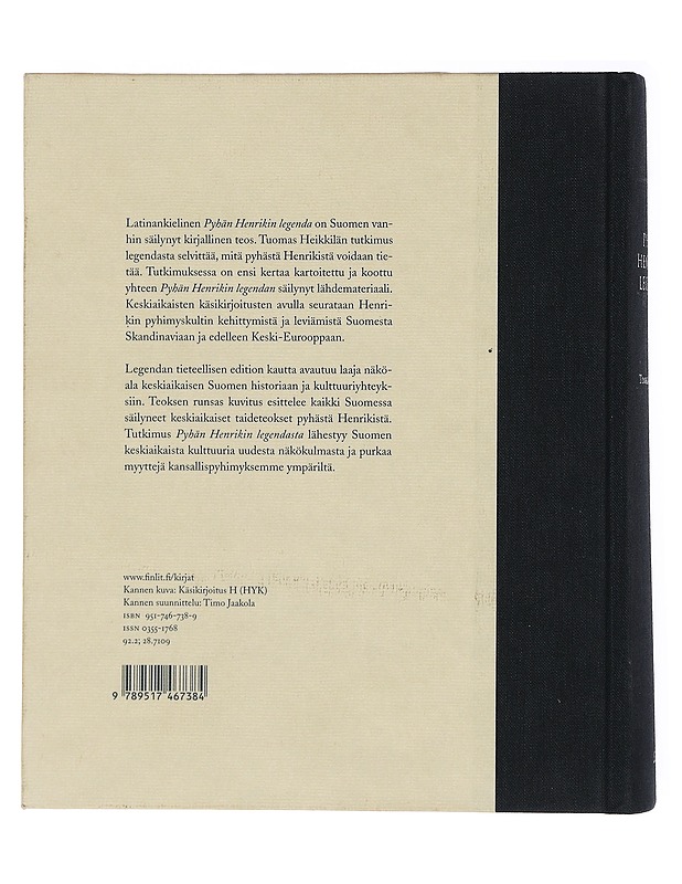 Pyhän Henrikin legenda - Heikkilä, Tuomas - Tietokirjat ja oppaat - 10105437045 - 1