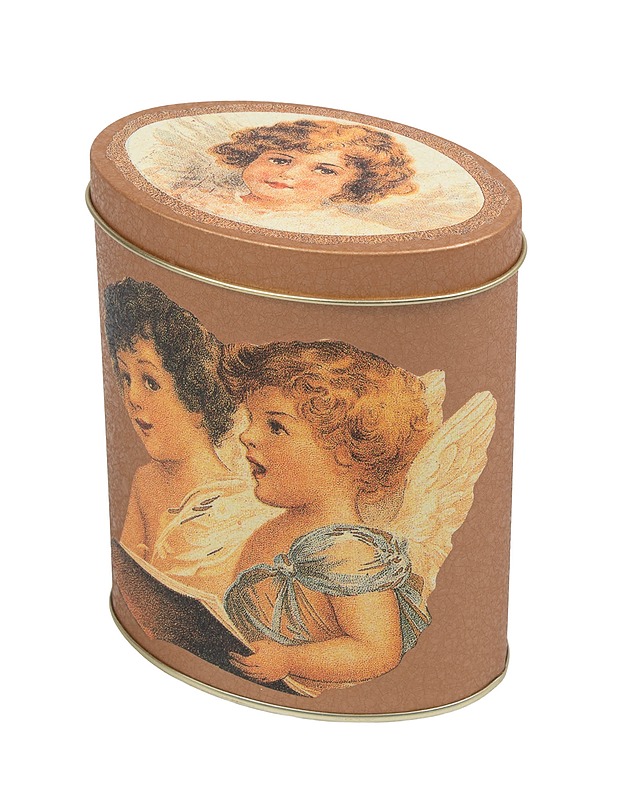 Enkeliaiheinen peltirasia - Joulutuotteet - 10105437086 - 0