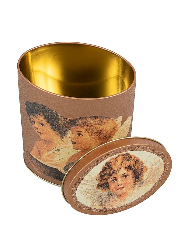 Enkeliaiheinen peltirasia - Joulutuotteet - 10105437086 - 1