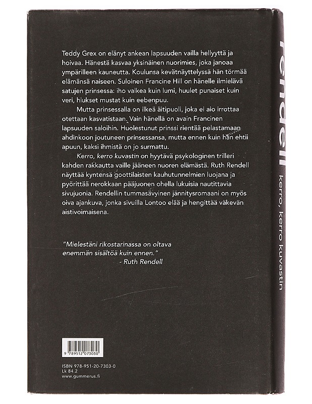 Kerro, kerro kuvastin - Rendell, Ruth - Jännitys ja dekkarit - 10105437091 - 1