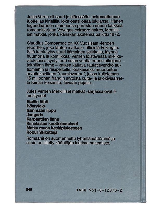 Claudius Bombarnac : reportterin muistikirja - Verne, Jules - Fantasia- ja scifi - 10105437102 - 1