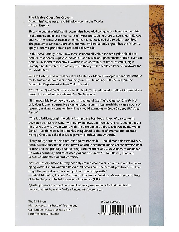 The Elusive Quest for Growth - Easterly, William - Tietokirjat ja oppaat - 10105437121 - 1
