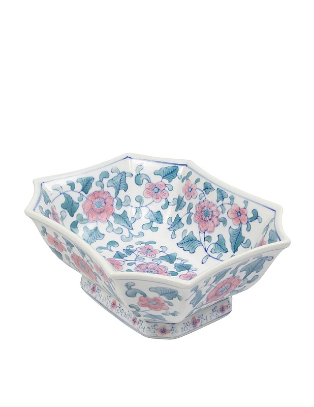 Kukkakuvioinen kulho - Tarjoiluastiat - 10105437133 - 0