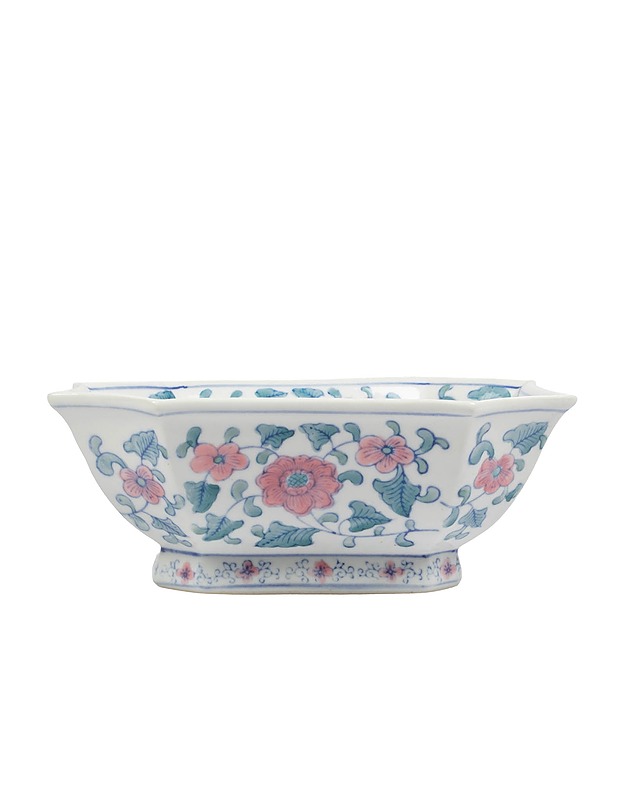 Kukkakuvioinen kulho - Tarjoiluastiat - 10105437133 - 1