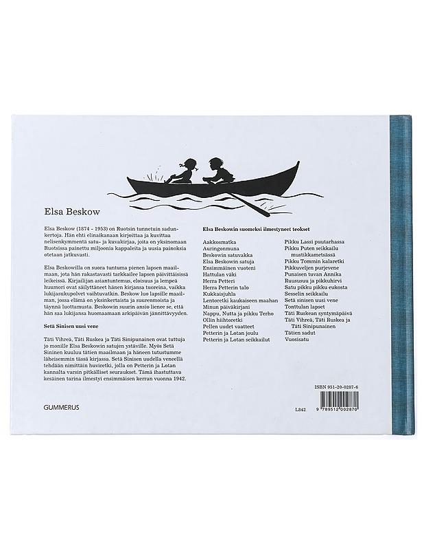 Setä Sinisen uusi vene - Beskow, Elsa - Lastenkirjat - 10105437163 - 1