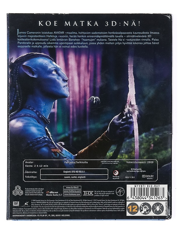 Avatar - Blu-Ray  - Blu-ray-levyt - 10105437189 - 1
