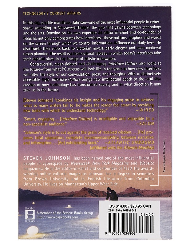 Interface culture : how new technology transforms the way we create and communicate - Steven Johnson - Romaanit ja novellit - 10105437204 - 1