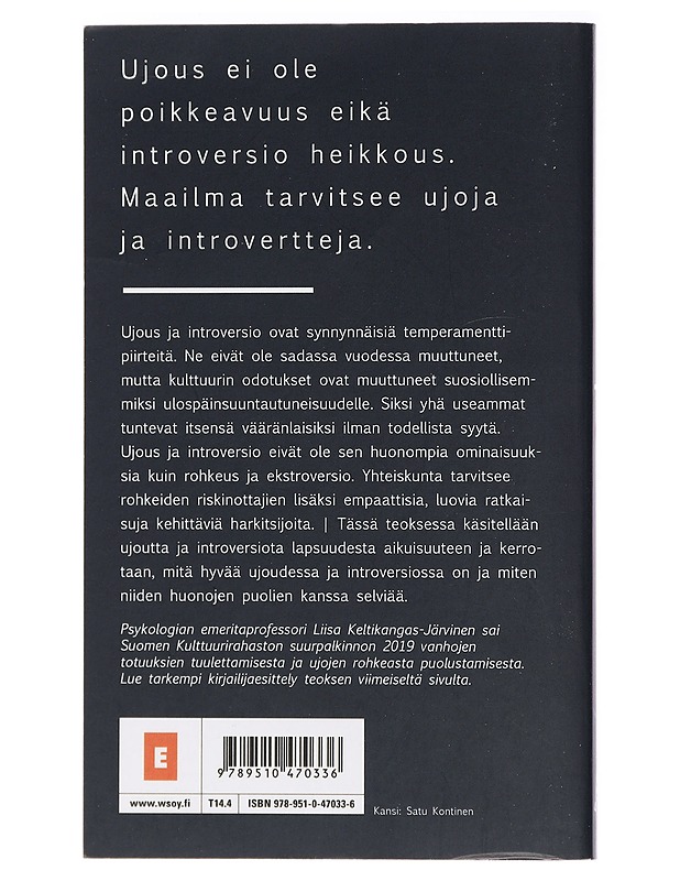 Ujot ja introvertit - Liisa Keltikangas-Järvinen - Tietokirjat ja oppaat - 10105437208 - 1