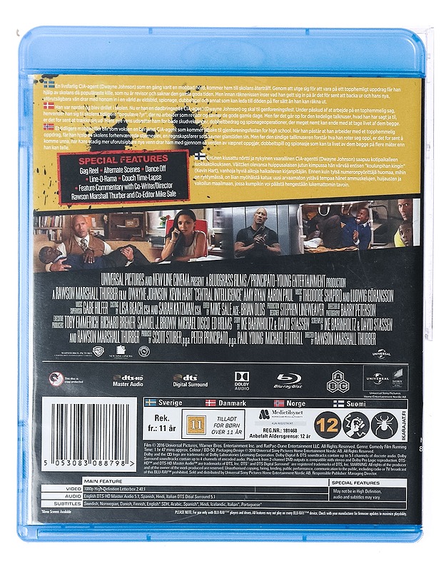 Central Intelligence - Blu-Ray - Blu-ray-levyt - 10105437210 - 1