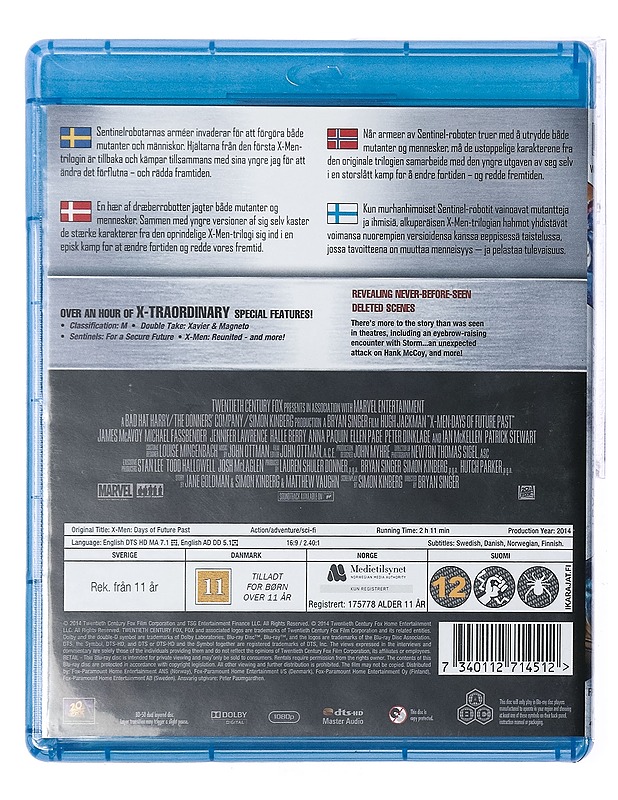 X-Men: Days Of Future Past - Blu-Ray - Blu-ray-levyt - 10105437217 - 1