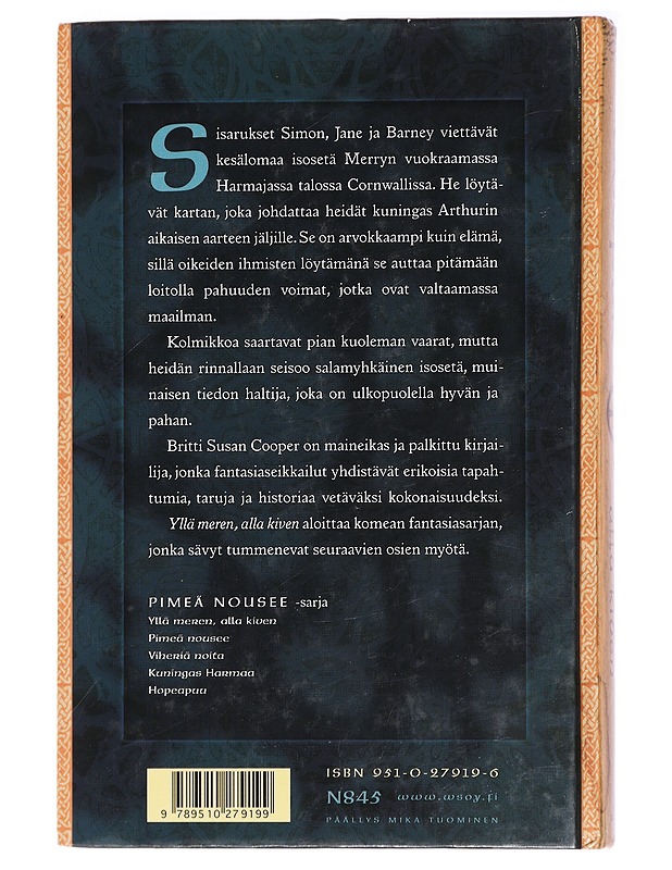 Yllä meren, alla kiven - Cooper, Susan - Fantasia- ja scifi - 10105437236 - 1