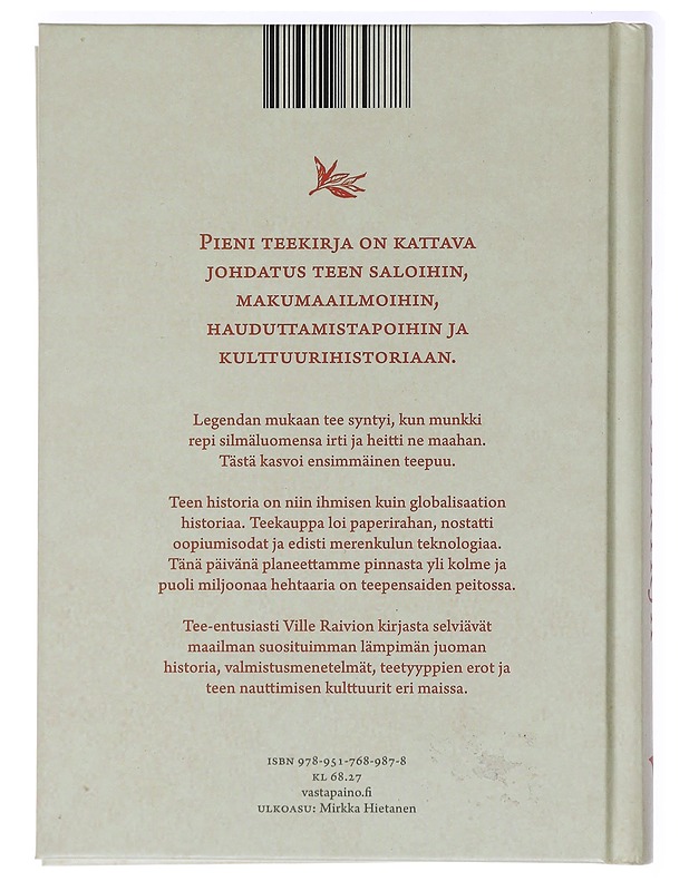 Pieni teekirja - Ville Raivio - Historiakirjat - 10105437240 - 1