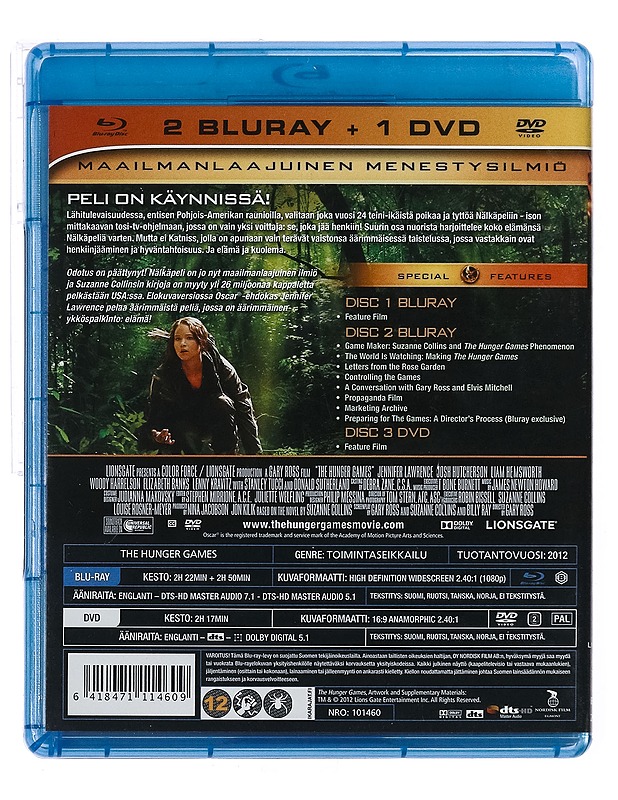 nälkäpeli - Blu-Ray - DVD-elokuvat - 10105437244 - 1