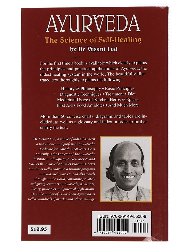 Ayurveda. The Science of Self-Healing. A Practical Guide - Dr. Vasant Lad - Harrastekirjat - 10105437255 - 1