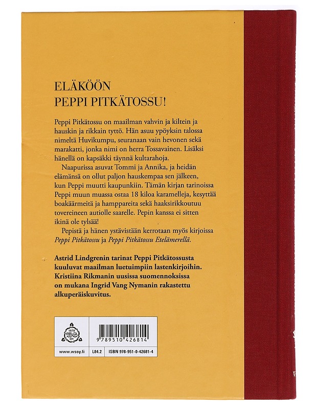 Peppi Pitkätossu astuu laivaan - Lindgren, Astrid - Lastenkirjat - 10105437280 - 1