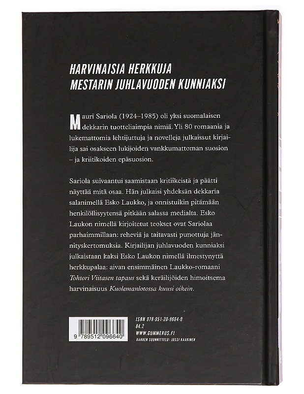 Tohtori Viitasen tapaus ; Kuolemanlotossa kuusi oikein - Sariola, Mauri - Jännitys ja dekkarit - 10105437338 - 1