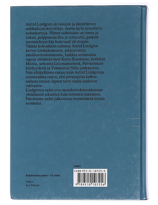Satuja - Lindgren, Astrid - Lastenkirjat - 10105437344 - 1