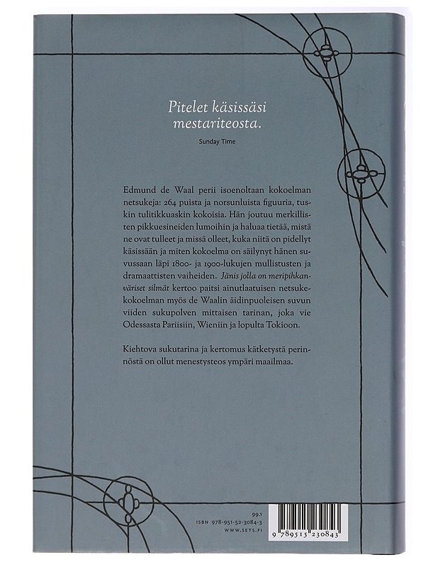 Jänis jolla on meripihkanväriset silmät : kätketty perintö - De Waal, Edmund - Elämäkerrat ja muistelmat - 10105437348 - 1