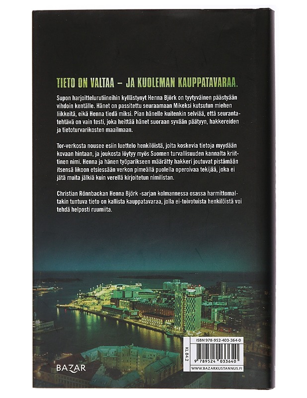 Henna Björk : koodi - Christian Rönnbacka - Jännitys ja dekkarit - 10105437388 - 1