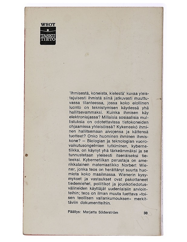 Ihmisestä, koneista & Kielistä - Norbert Wiener - Romaanit ja novellit - 10105437398 - 1