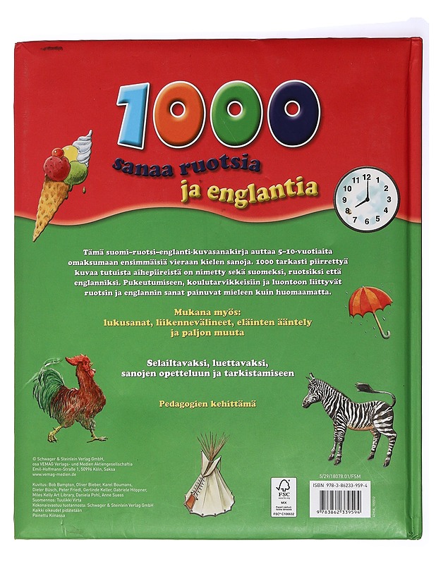 1000 sanaa ruotsia ja englantia - Bampton, Bob - Lastenkirjat - 10105437412 - 1