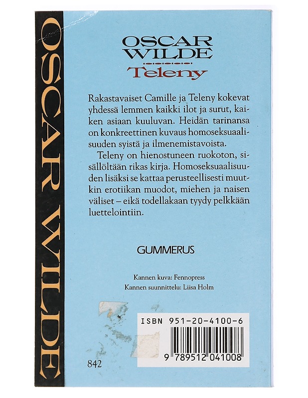 Teleny - Wilde, Oscar - Romaanit ja novellit - 10105437472 - 1