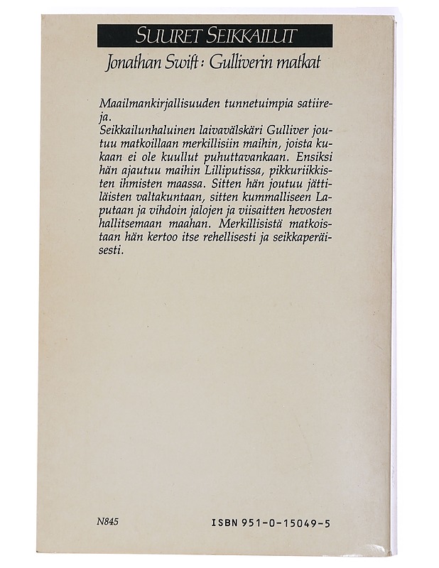 Gulliverin matkat - Swift, Jonathan - Fantasia- ja scifi - 10105437474 - 1