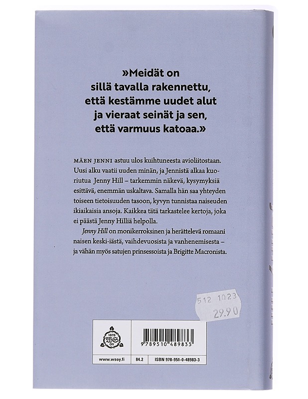 Jenny Hill - Minna Rytisalo - Romaanit ja novellit - 10105437498 - 1