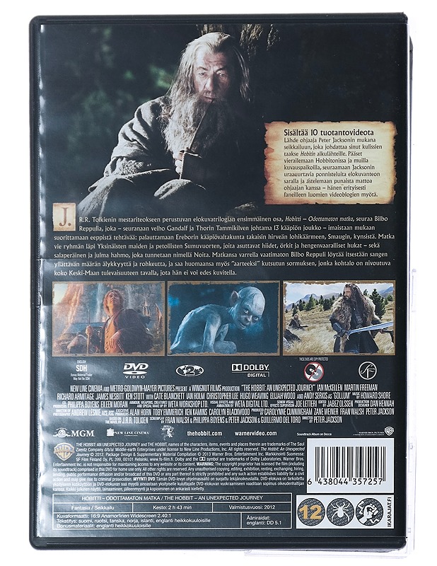 Hobitti: Odottamaton matka - DVD - DVD-elokuvat - 10105437513 - 1