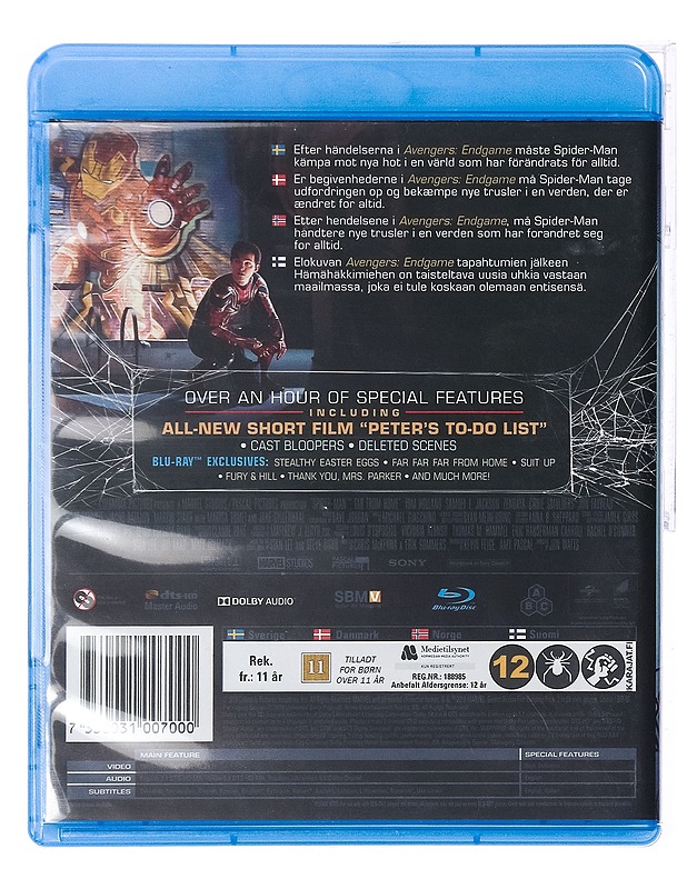 Spider-Man: Far from Home - DVD - Blu-ray-levyt - 10105437542 - 1