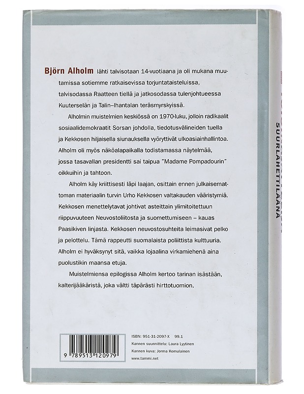 Toisinajattelija suurlähettiläänä - Alholm, Björn - Elämäkerrat ja muistelmat - 10105437550 - 1