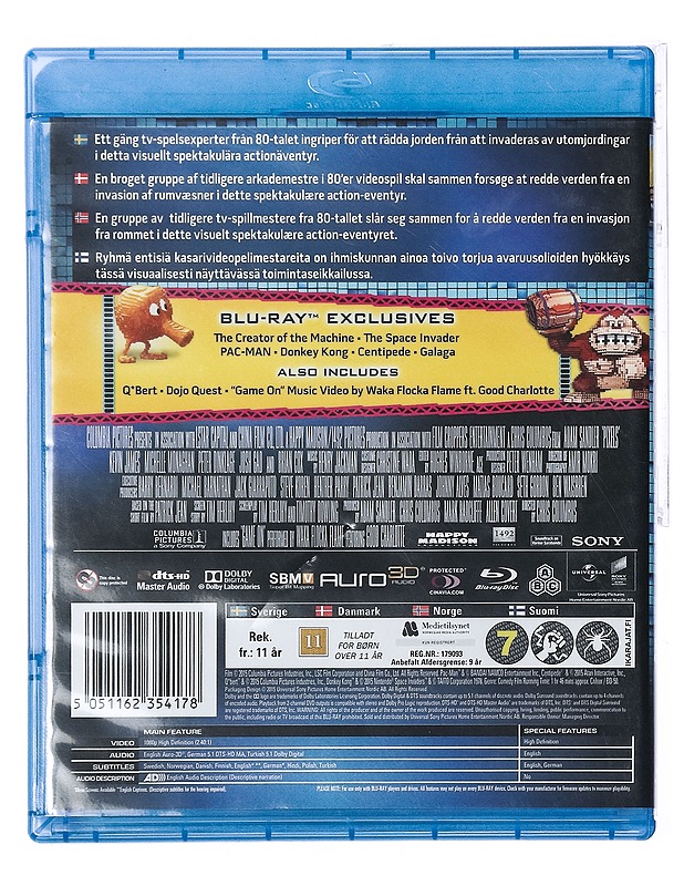 Pixels - Blu-Ray - Blu-ray-levyt - 10105437577 - 1