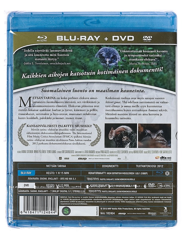 Metsän tarina - Blu-ray + DVD - Blu-ray-levyt - 10105437594 - 1