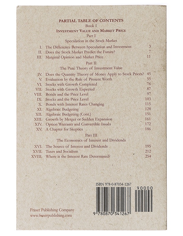 The Theory of Investment Value - John Burr Williams - Romaanit ja novellit - 10105437596 - 1