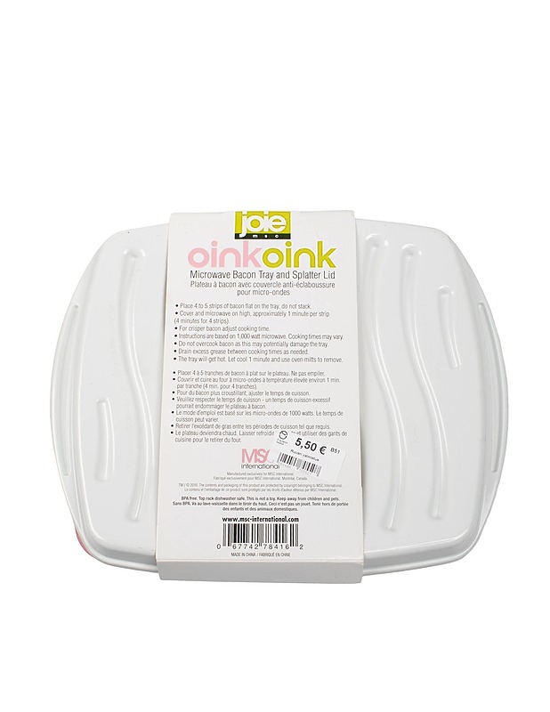 JOIE Oink Oink Microwave Bacon valmistusastia ja kansi - Muut astiat - 10105437604 - 1