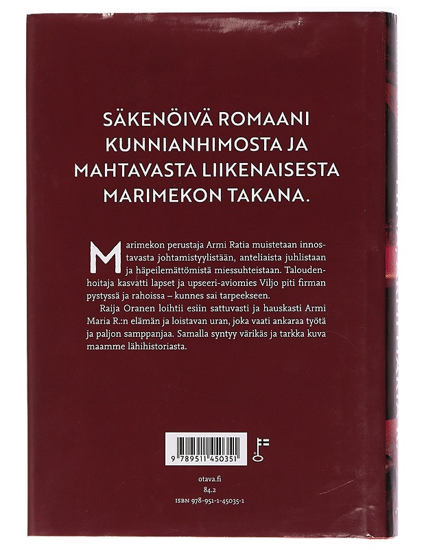 Minä, Armi Maria R. - Raija Oranen - Romaanit ja novellit - 10105437636 - 1