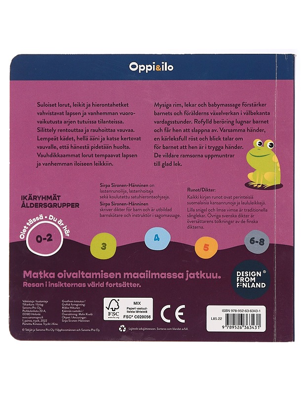 Kis, kis, kissanpentu : silittelysanoja vauvalle - Sironen-Hänninen, Sirpa - Tietokirjat ja oppaat - 10105437691 - 1