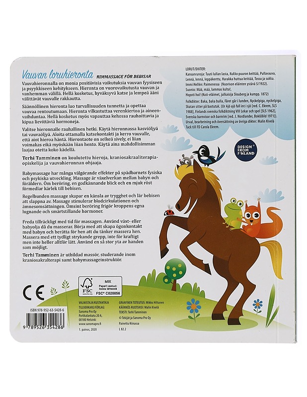 Tuuti lullan lasta : vauvan loruhieronta = Vyss, vyss : rimmassage för bebisar - Tamminen, Terhi - Tietokirjat ja oppaat - 10105437695 - 1