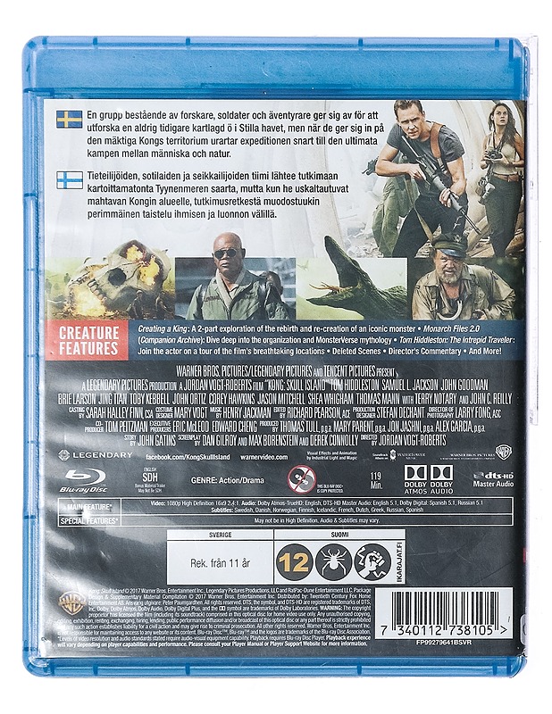 Kong: Skull Island - Blu-ray - Blu-ray-levyt - 10105437716 - 1